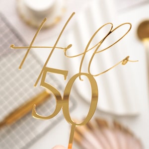 50th cake topper