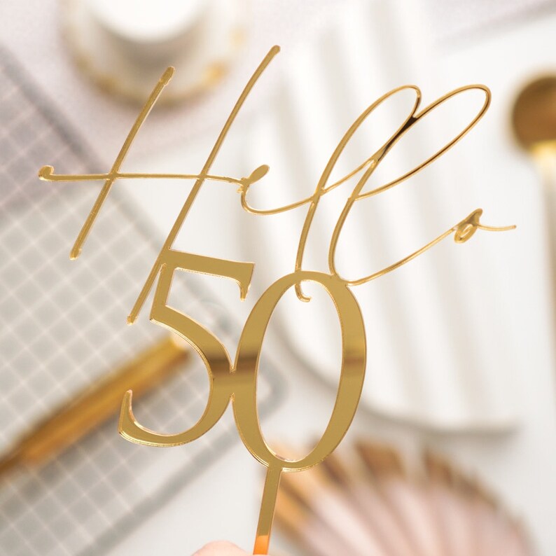 50th cake topper