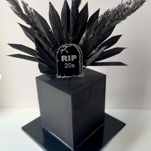 Rip 20s cake topper