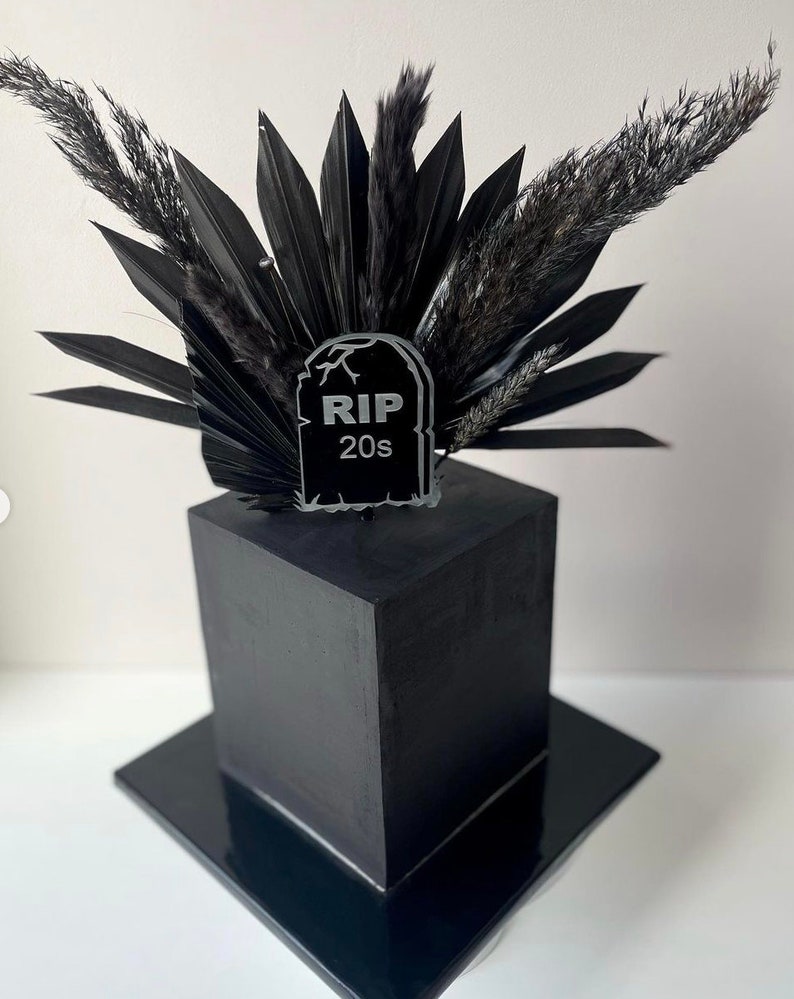 Rip 20s cake topper