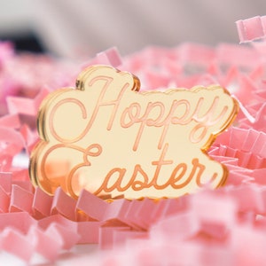 Easter Cupcake Toppers Acrylic Cake Decorations Cake Topper Happy Easter Cupcake Topper Easter Cupcakes