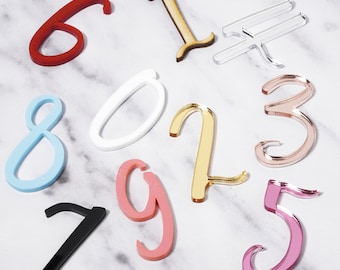 Zahl Kuchen Charm Alter Kuchen Topper, Acryl Zahl Cupcake Topper Spiegel, Pastell oder Holz Geburtstag Acryl Zahlen Kuchen Dekorationen