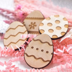 Easter Egg Cupcake Toppers Set of 4 Acrylic Cake Decorations Cake Topper Happy Easter Cupcake Topper Easter Cupcakes
