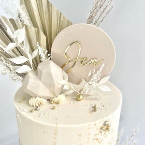 Dwuwarstwowa akrylowa ozdoba na tort Paddle Circle Akrylowa dwuwarstwowa nazwa Spersonalizowana ozdoba na tort urodzinowy Baby shower 30 40 50 Dziewczynka Chłopiec