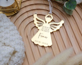 Angel Ornament Funeral Favors Bulk Funeral Keepsakes Celebration of Life Memorial Service Funeral Programme Christmas Ornament Sympathy