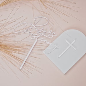 Baptism cake charms