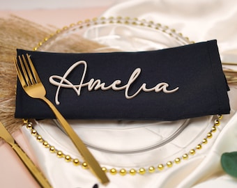 Cartões de lugar de acrílico com nome, etiquetas de nome para configuração de lugar de casamento, lembrancinhas de casamento, decoração de mesa de casamento, dourado, cinza, branco e preto, cartões de lugar com nome