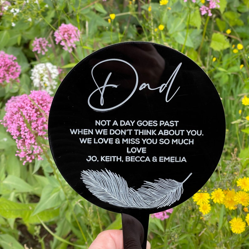 Grave Decoration for Cemetery Personalised Grave Ornament Etsy