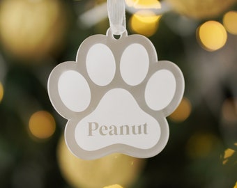 Enfeites de Natal personalizados, enfeites para cães, enfeites personalizados para animais de estimação, decorações de Natal, enfeites em memória de animais de estimação, enfeites de Natal para cães, primeiro enfeite de Natal para cães