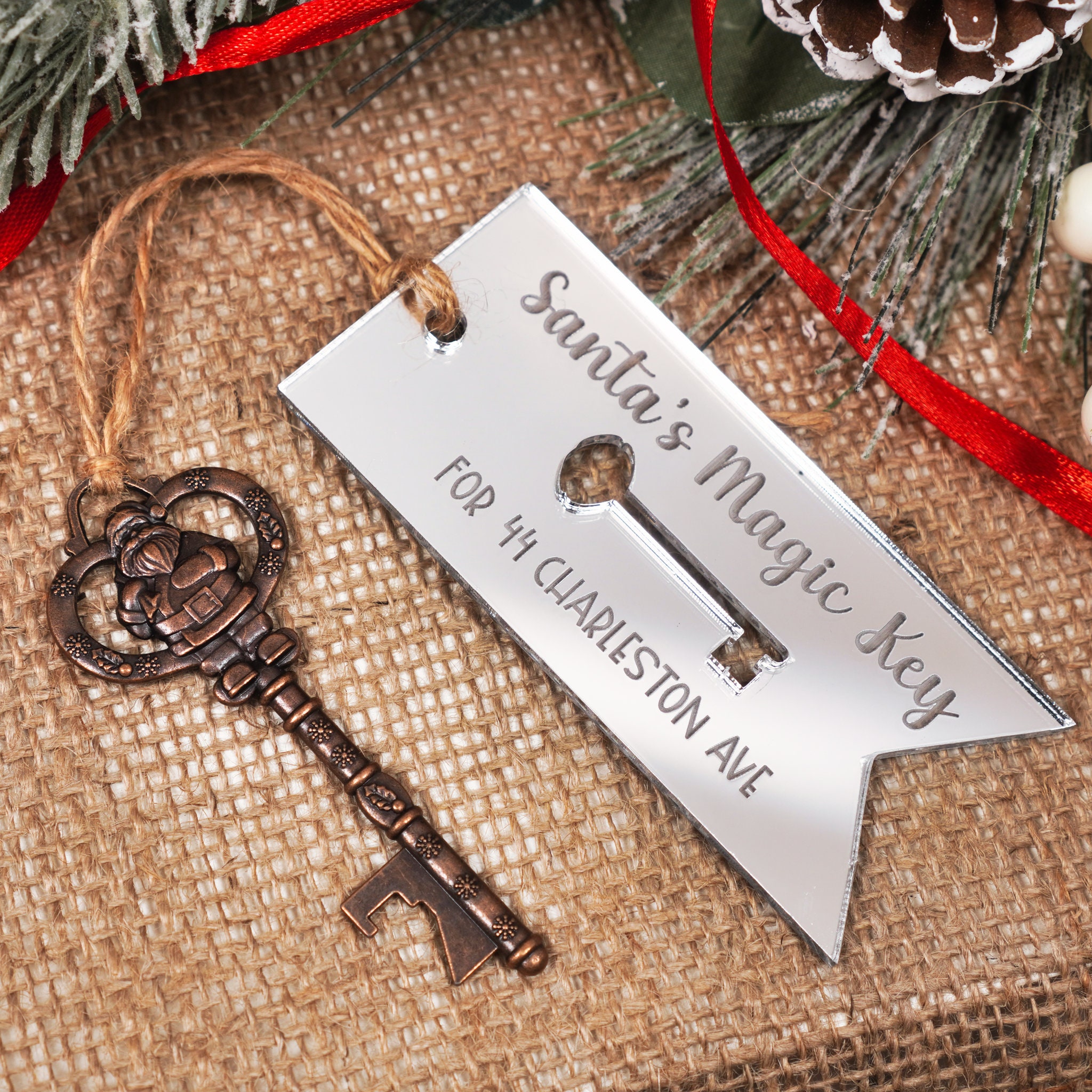 Personalised Santa Magic Key No Chimney Special Key for Father