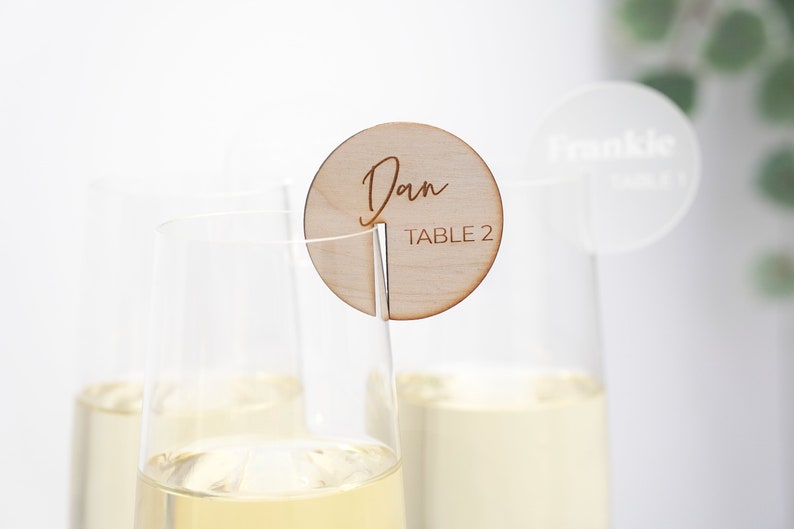 Personalised Wooden marker place setting