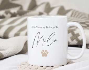 Personalised Dog Mum Mug, Dog Owner Gift for Her, Mothers Day Birthday Gift from Dog, Pet Lover Gifts, Animal Lover Present, Dog Gifts