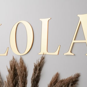 Letrero acrílico personalizado, gran espejo acrílico, nombres cortados con láser, letrero con nombre para guardería o decoración de eventos, letrero personalizado, espejo, arte de pared, placa con nombre