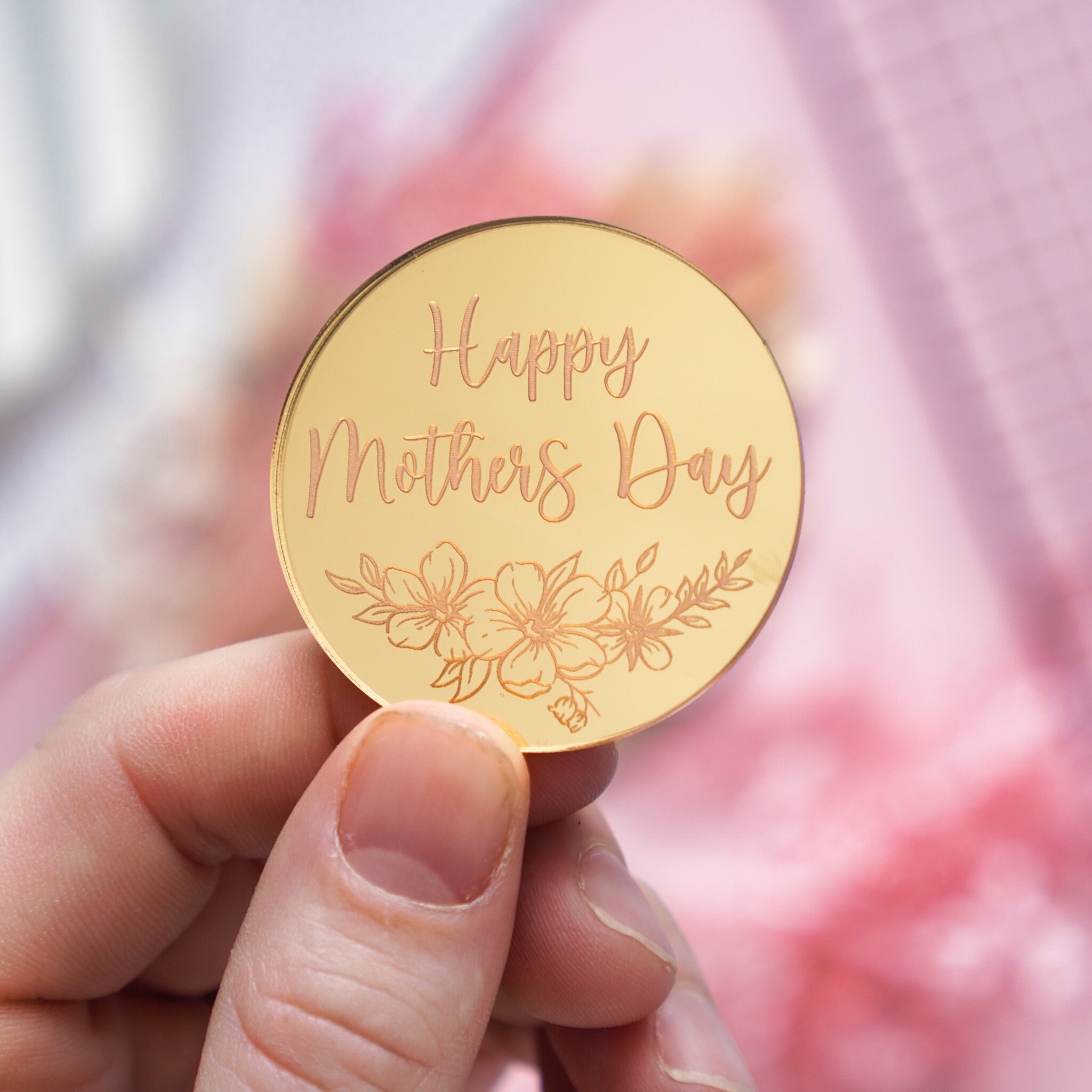 Happy Mothers Day Cupcake Toppers Mothers Day Cake Toppers Acrylic Mum ...