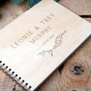 Wedding Guest Book Ideas Personalised Wooden Wedding Guestbook Engraved Rustic Guest Book Wedding Photo Guest Book Custom Guest Book
