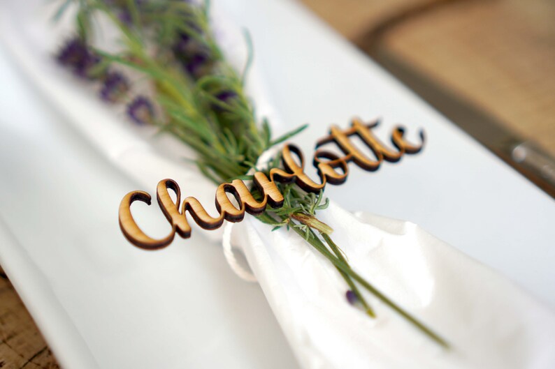 Rustic gift name tag