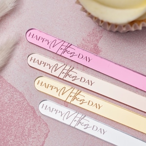 Mothers Day Cakesicle Sticks Acrylic Cake Popsicles Cake Pops Gold Cakesicle Favours Mom Mum Cake Sticks Happy Mothers Day Cakesicle Stand