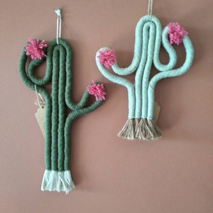 Macrame Cactus Wall Hangings