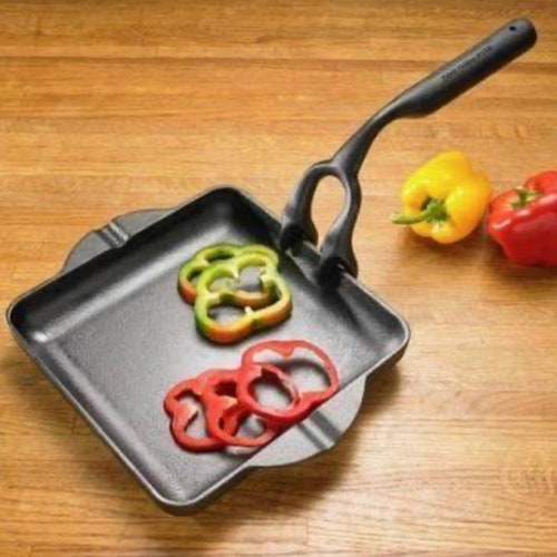 BBQ Cast Iron Skillet With Removable Handle Etsy