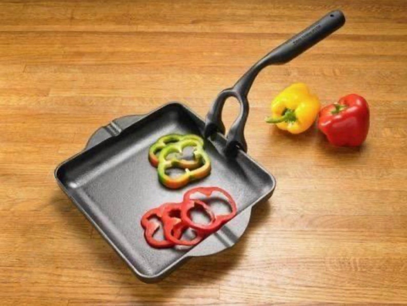 BBQ Cast Iron Skillet With Removable Handle Etsy