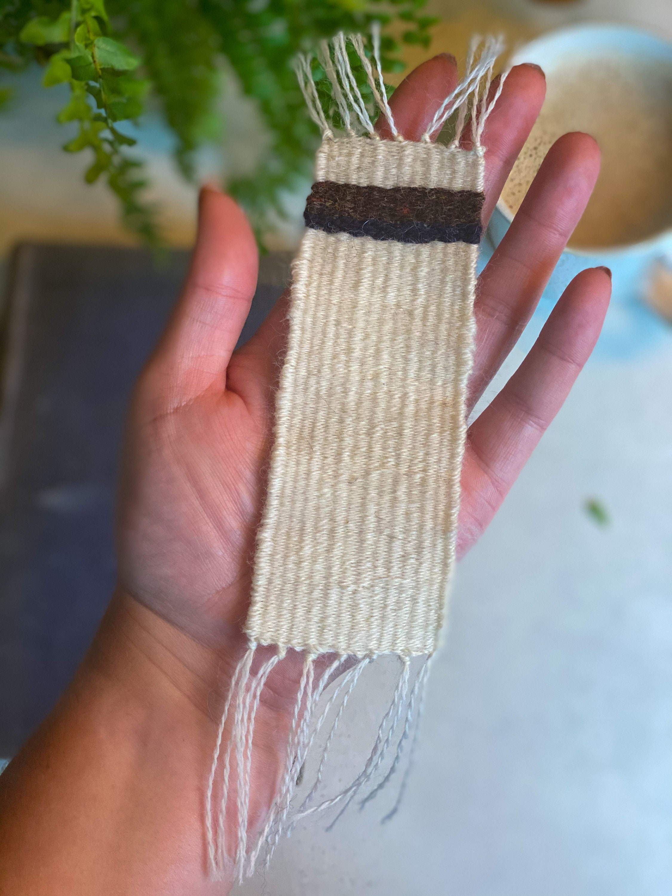 Handwoven Wool Bookmarks Woven Accessories Handmade Bookmark Etsy