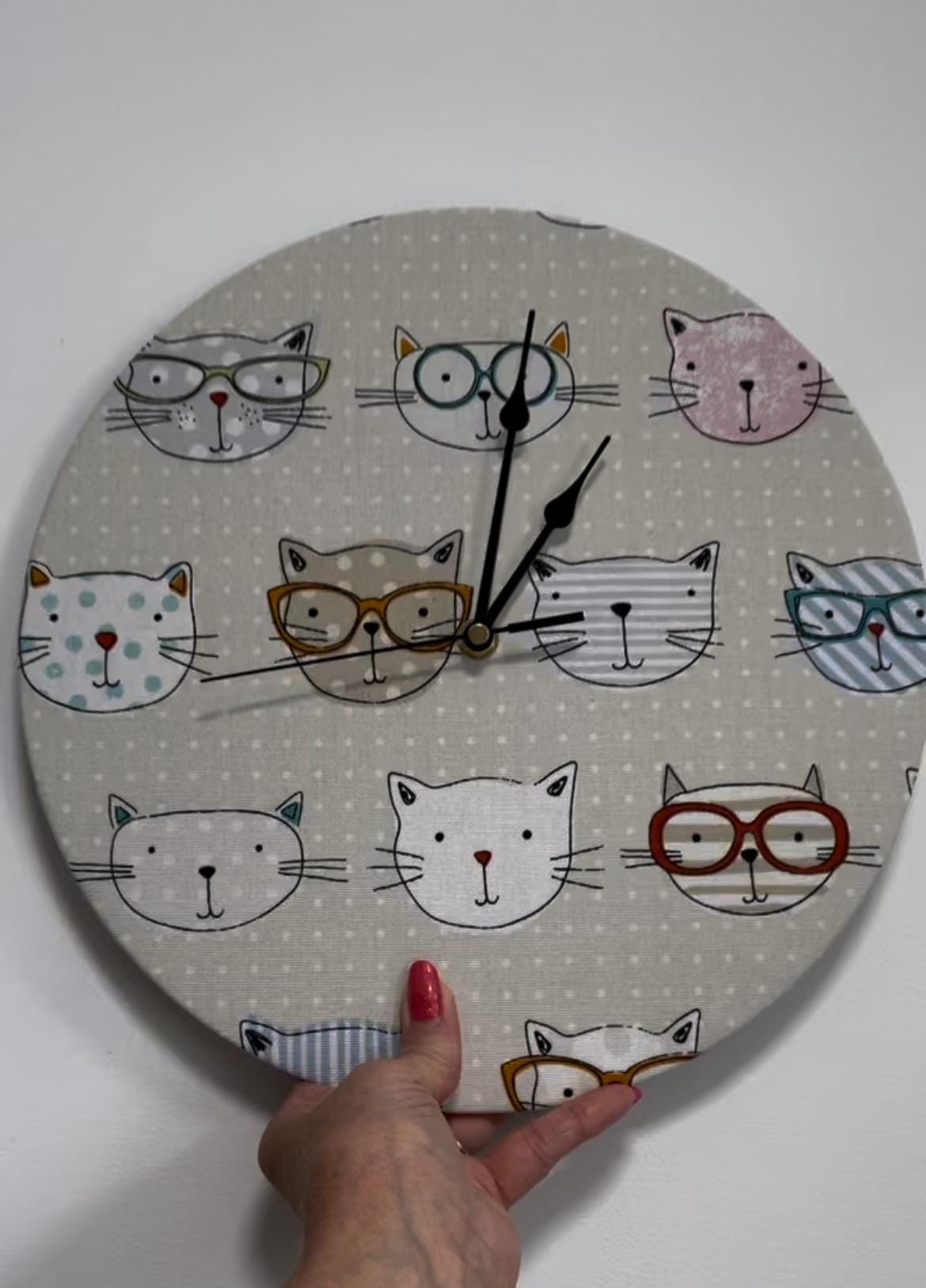 Cat Love Wall Clock