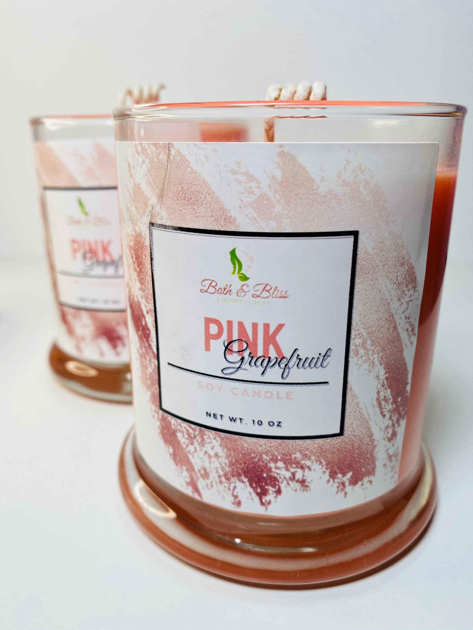 Pink Grapefruit Soy Candle Etsy
