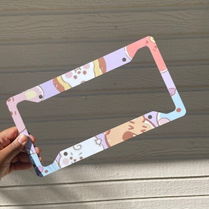 BT21 License Plate Frame: Bangtan BTS ARMY Aluminum Car Decor