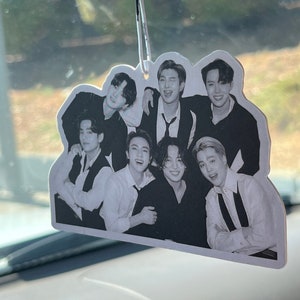 BTS OT7 Photo Air Freshener | BTS Car Air Freshener