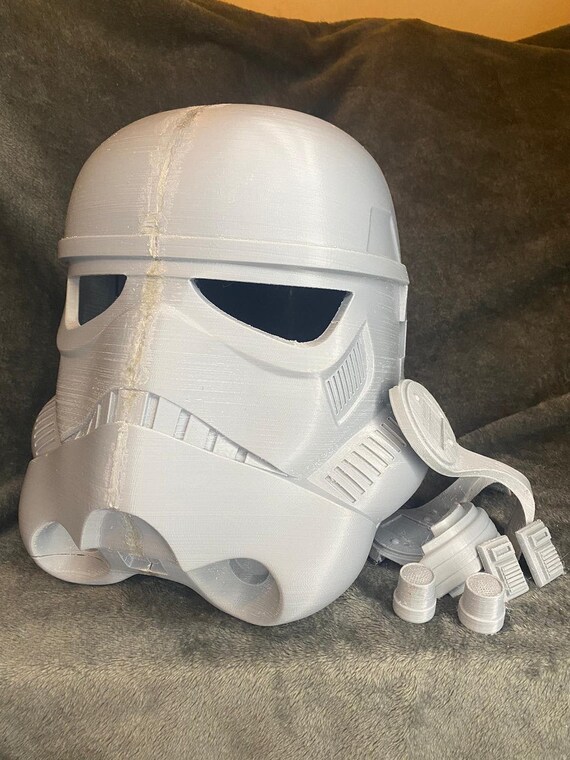 Raw 3D Print Stormtrooper Helmet Star Wars Cosplay | Etsy