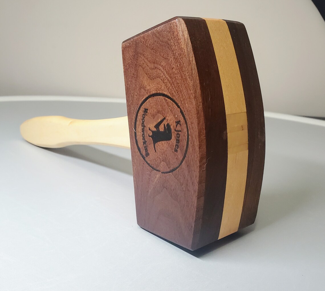 Maple and Walnut Ice Mallet Etsy