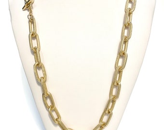 Halskette aus Aluminium „Gold“.