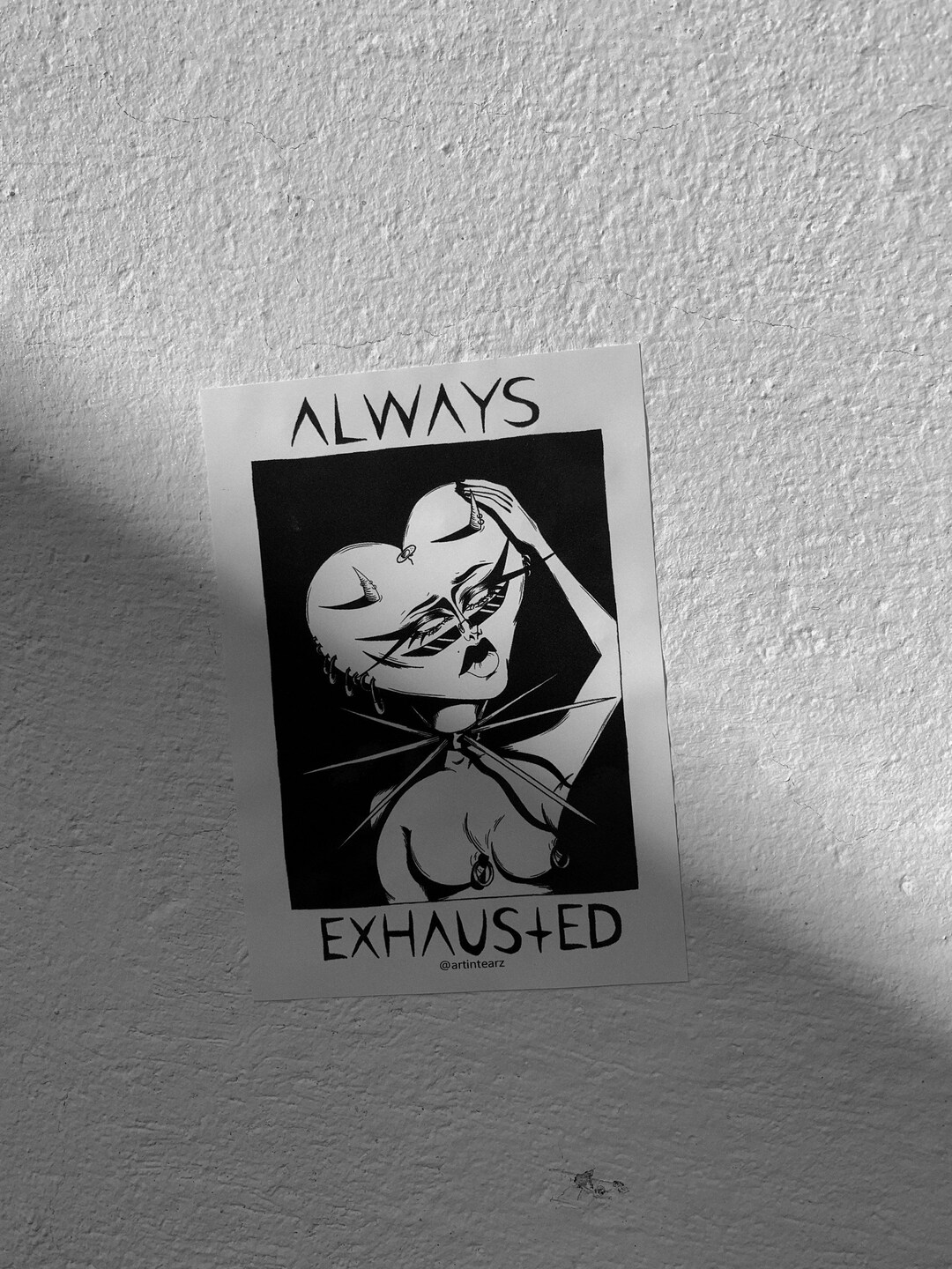 5x Always Exhausted Sticker - Etsy