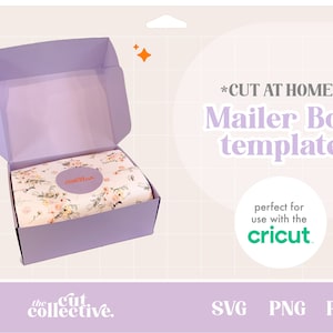 Mailer Box SVG / Gift Box SVG / Cut file / Box Template / Packaging SVG / Regalo personalizzato