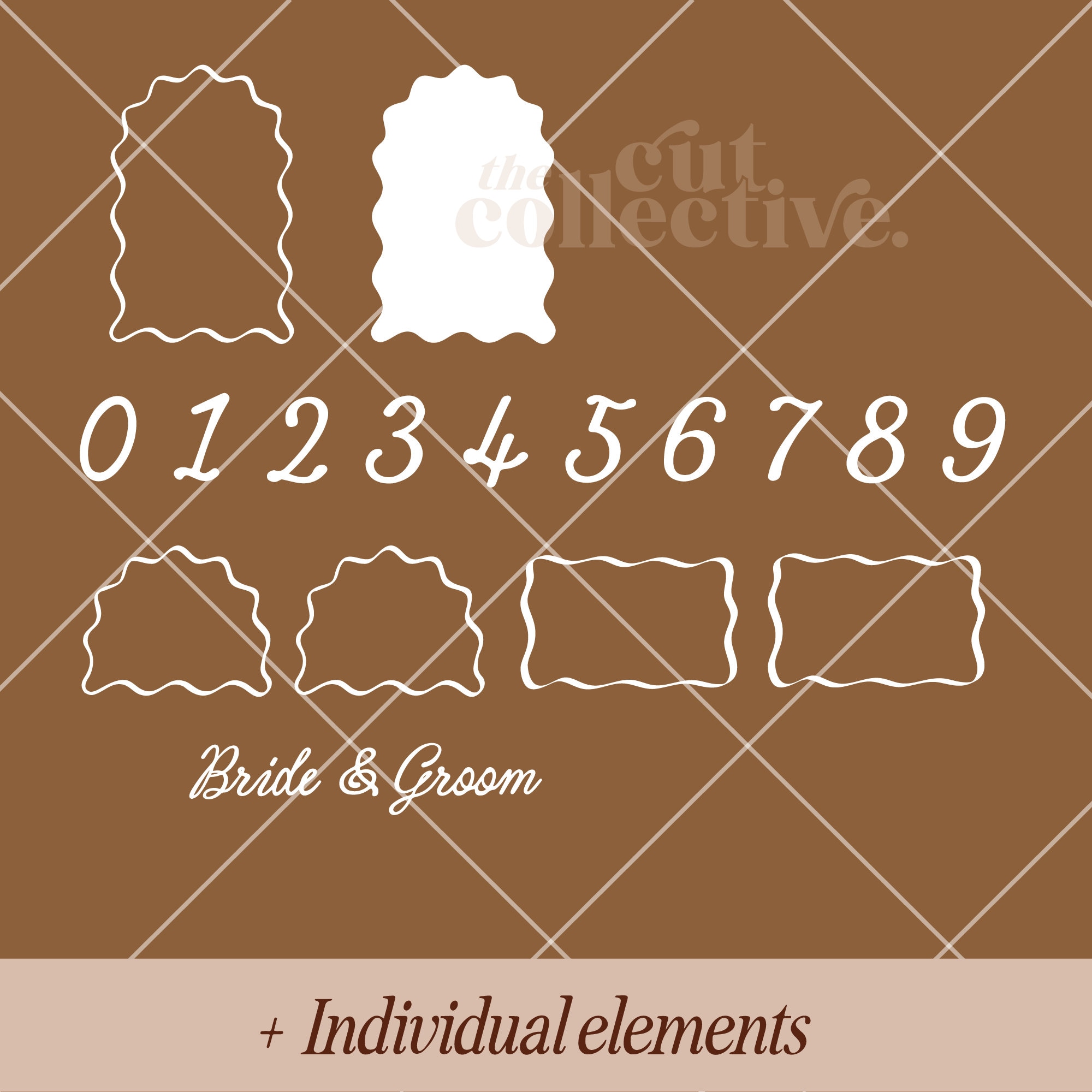 Wavy Arch Wedding Table Numbers: DIY Elegant Placecards (digital ...
