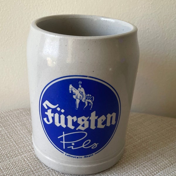 Vintage Fursten Pils Stoneware Beer Stein