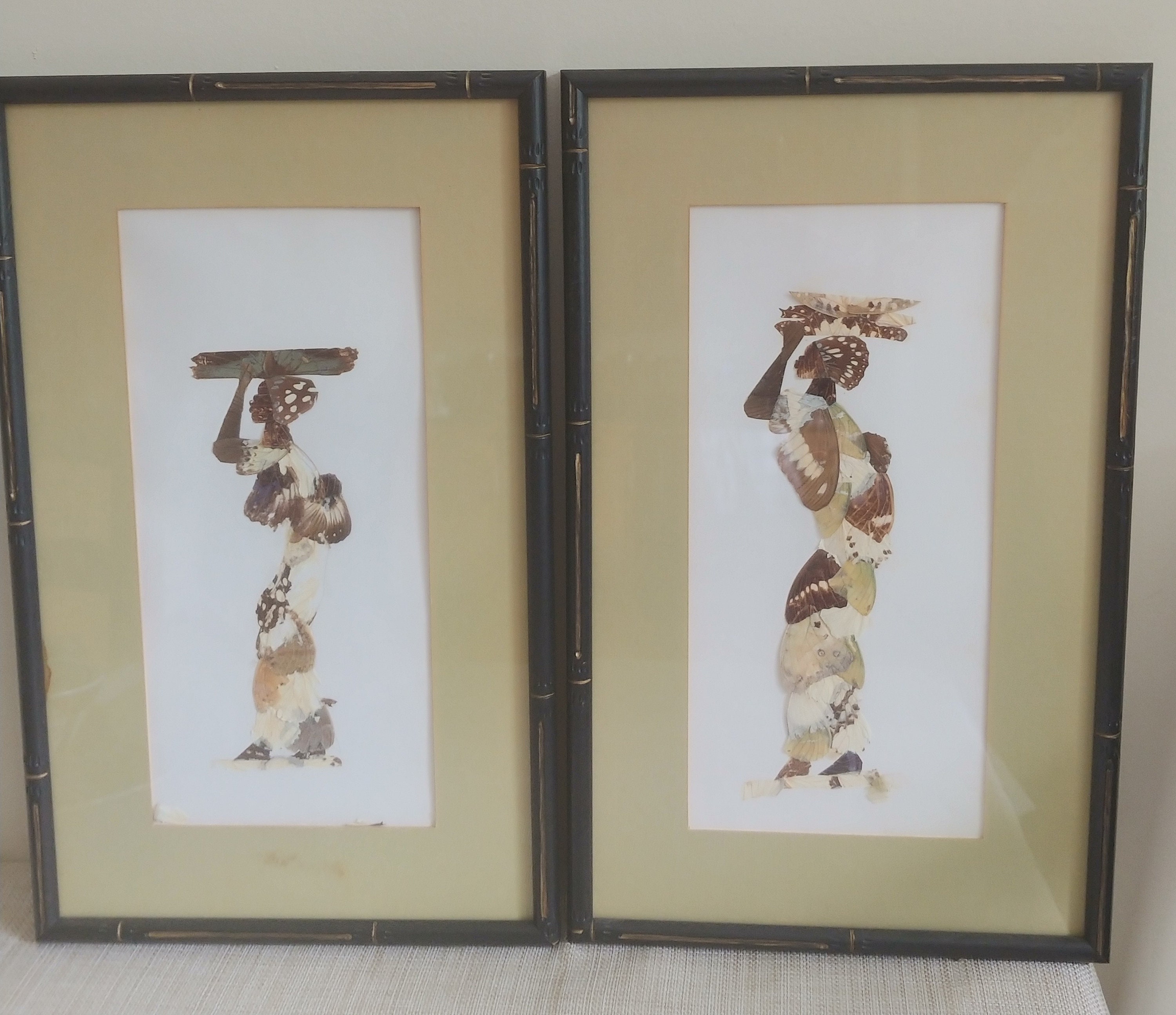Set of Framed Butterfly Art Etsy UK