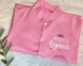 Personalised Pink Sleepsuit| Personalised Baby Clothing|Baby Girl|Custom Gifts|Baby| Eid| Babyshower Gifts|Birthday Gifts|Ramadhan