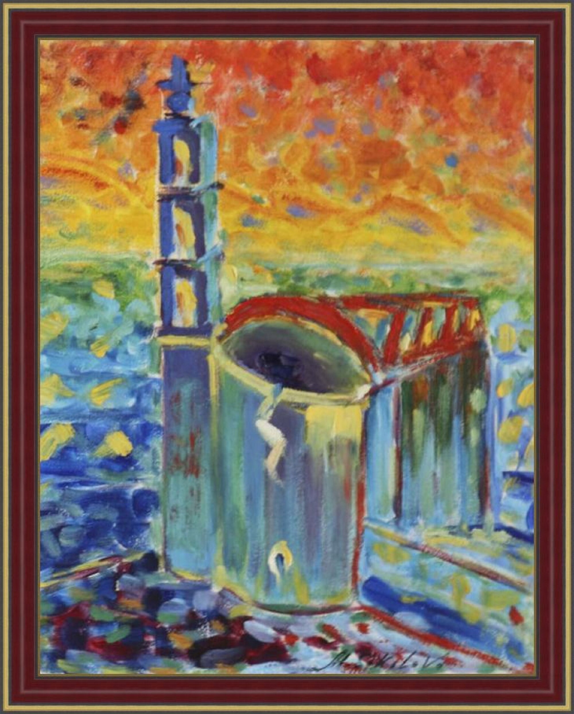 Cyprus Painting Cityscape Oil Art Original Painting Series Etsy