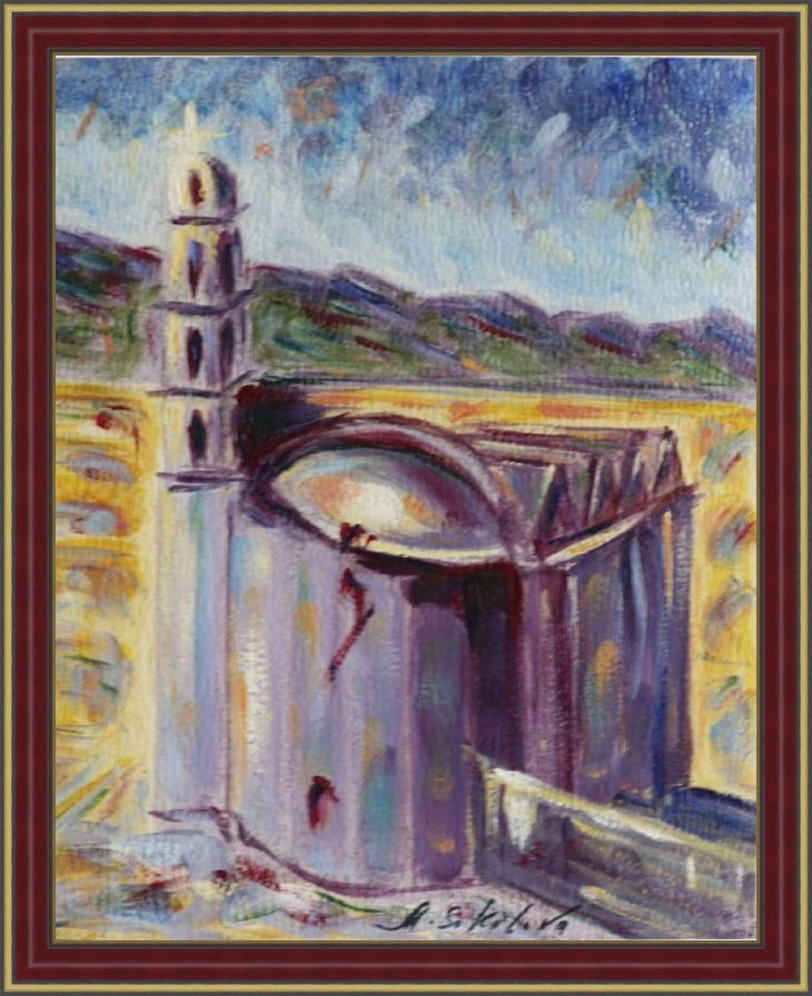 Cyprus Painting Cityscape Oil Art Original Painting Series Etsy