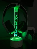 Personalized LED Headphone Stand | Gamer Headset Holder