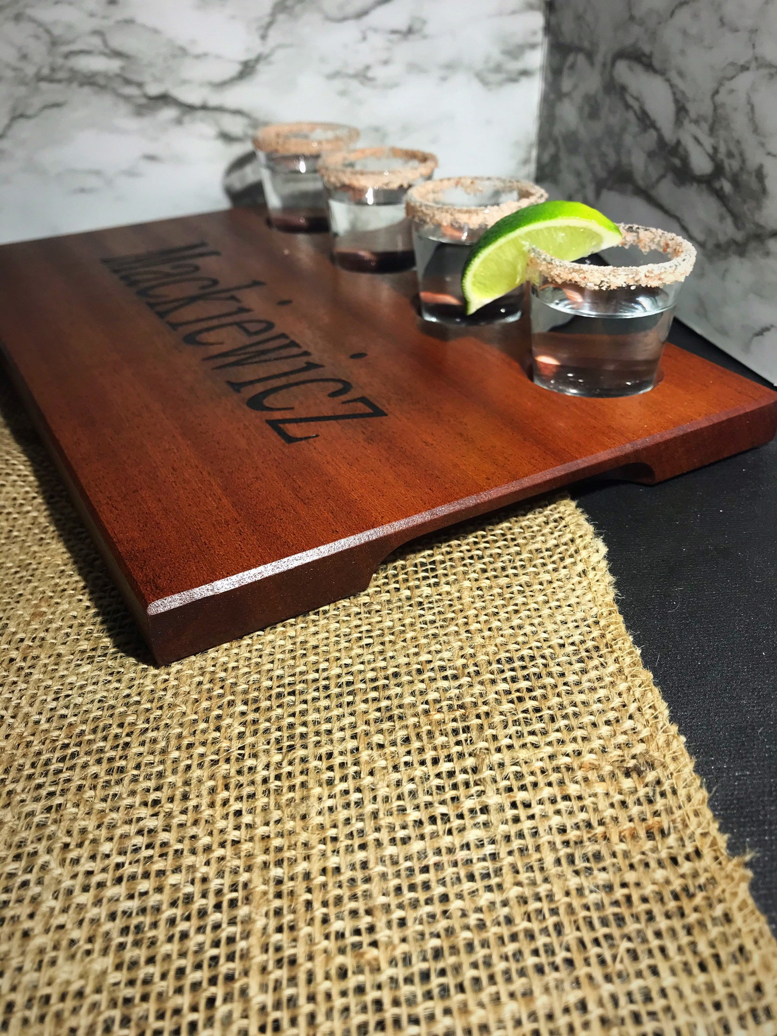 Shot Glass Board / Shot Glass Flight / Charcuterie Board / Etsy