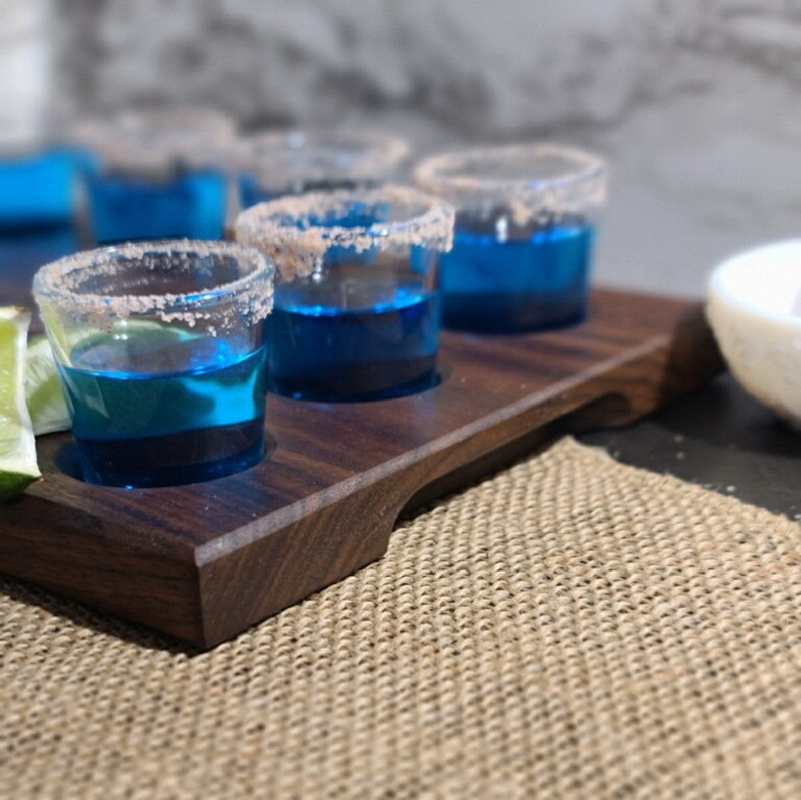 Shot Glass Board / Shot Glass Flight / Charcuterie Board / Etsy