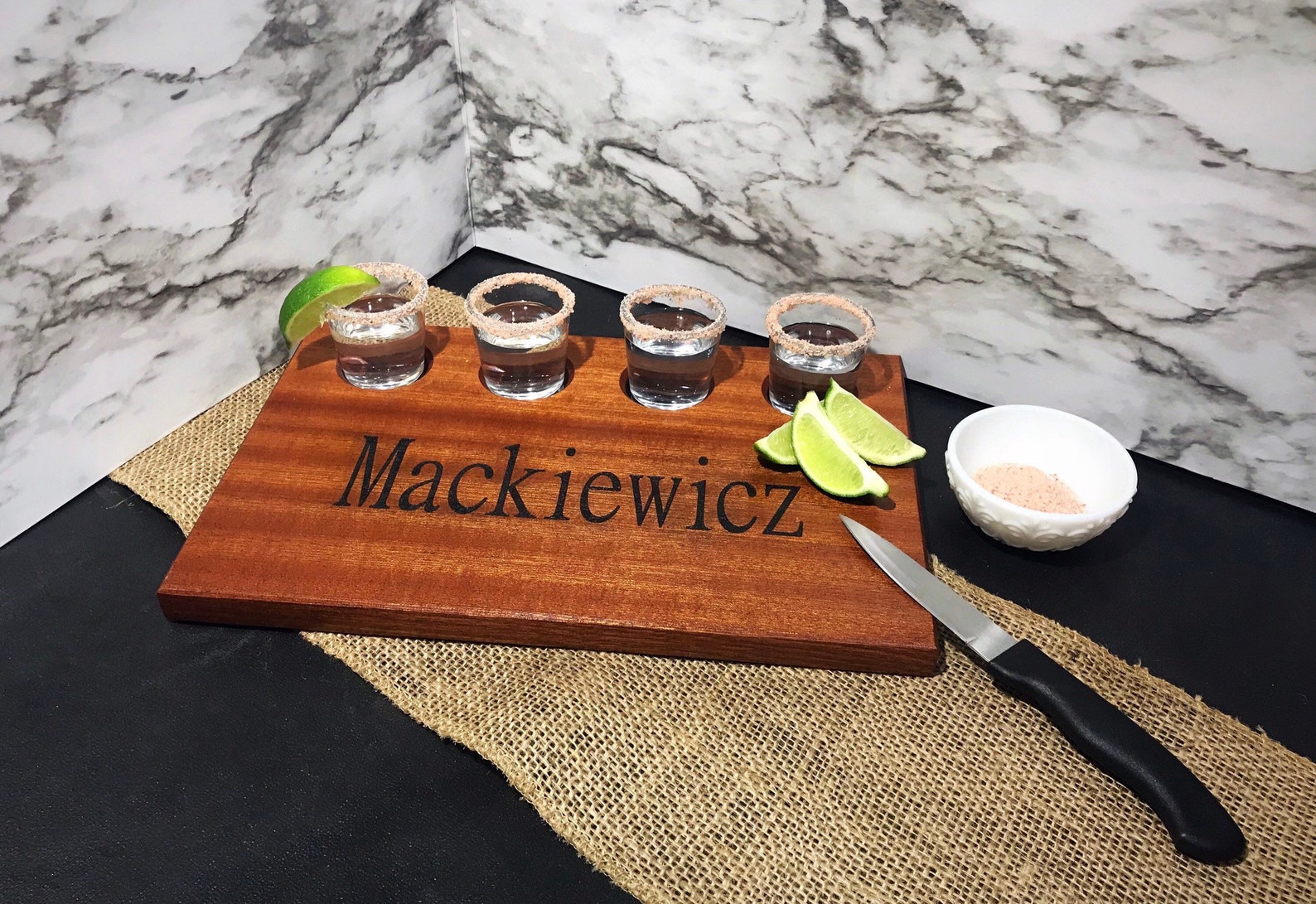 Shot Glass Board / Shot Glass Flight / Charcuterie Board / Etsy