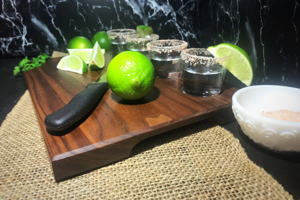 Shot Glass Board / Shot Glass Flight / Charcuterie Board / Etsy