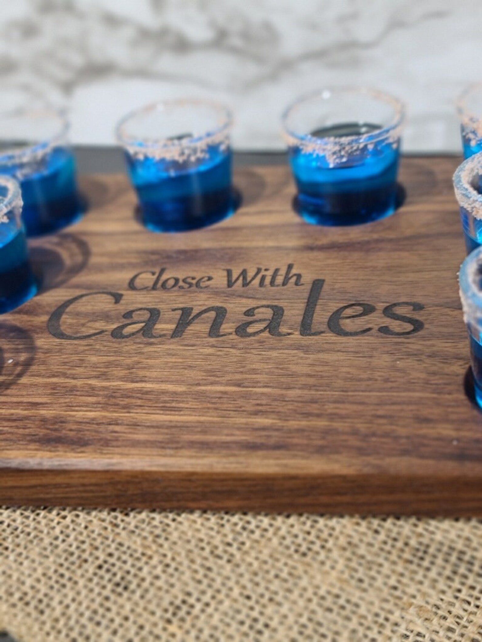 Shot Glass Board / Shot Glass Flight / Charcuterie Board / Etsy España