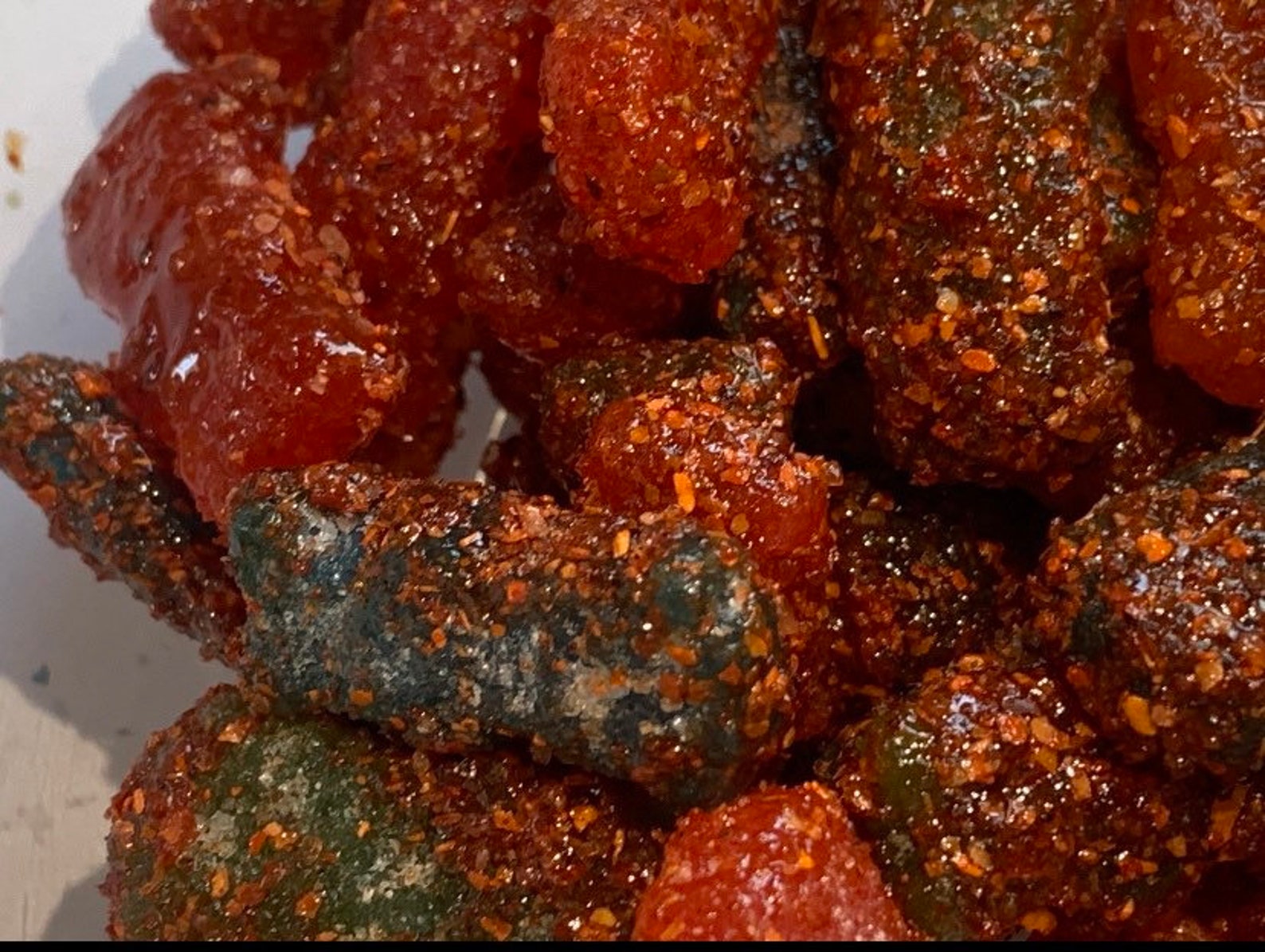 Candy mixed with Mexican Spices and Chamoy by Spicy Delights, SJ Candy mixed with Mexican Spices and Chamoy by Spicy Delights, SJ