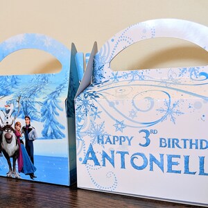 Frozen themed Birthday Party Favor Box