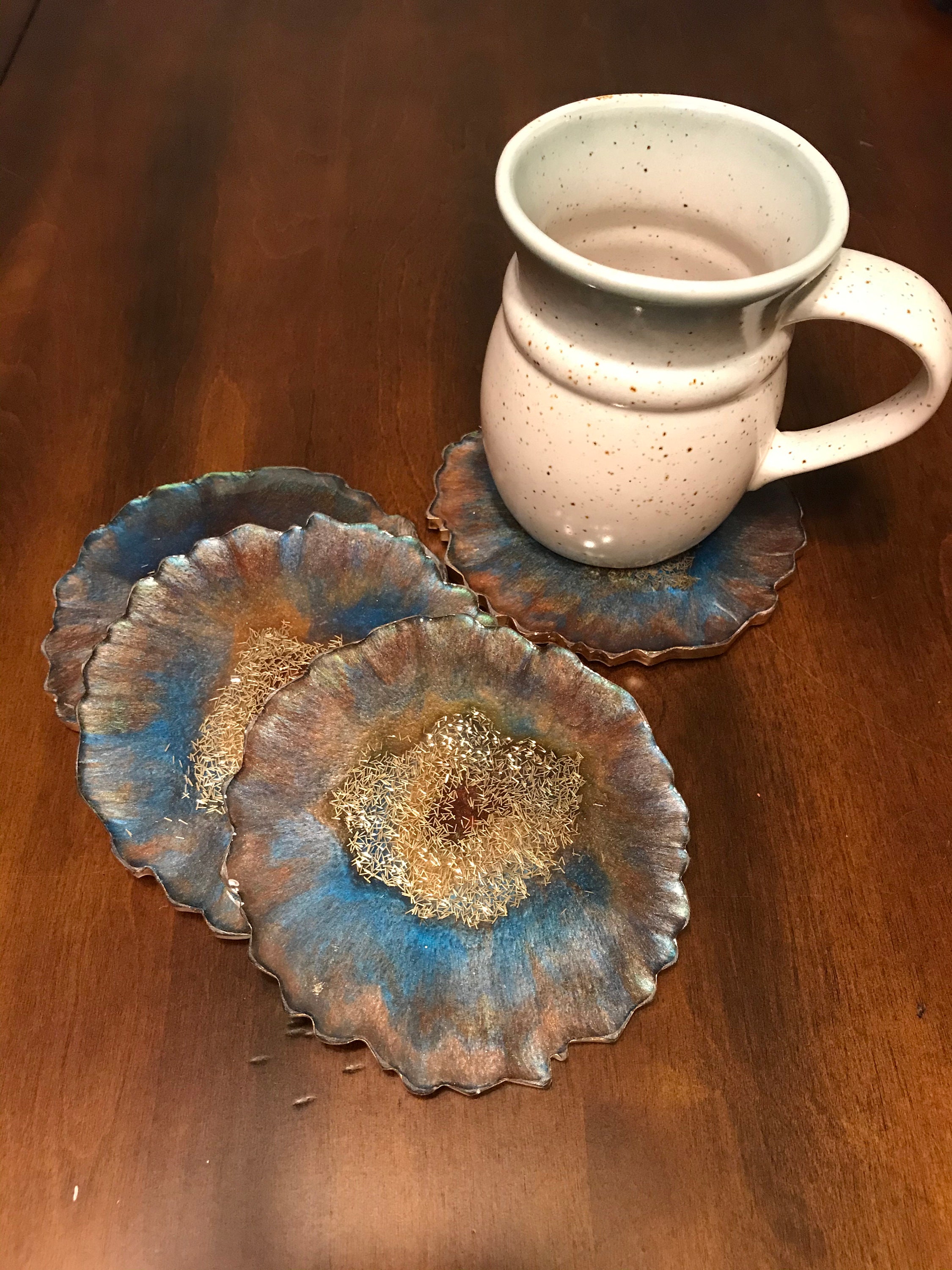 Epoxy Resin Coasters Etsy