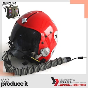 Thunderbirds Squadron HGU-33 Flight Helmet Movie Prop of USAF United States Air Force Pilot Aviator + MBU-12/P Mask Replica